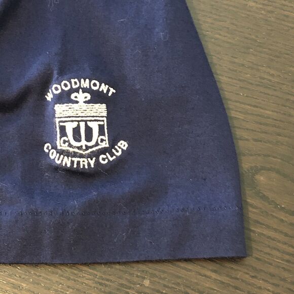 Vtg Cross Creek Pro Woodmont Country Club Navy Polo Golf XL Supima Made in USA - Picture 4 of 9